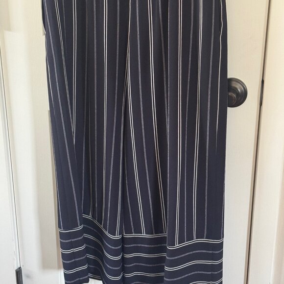 Jessica Howard Womens Navy Blue White Stripe Pantsuit Size 10 - Picture 15 of 15